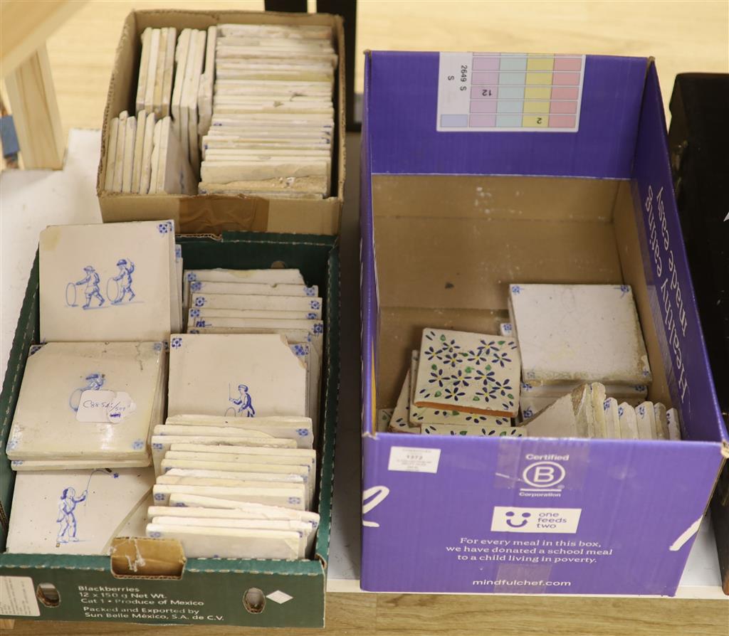 A collection of Delft tiles
